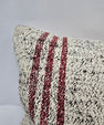 Turkish Hemp Pillow Cushion Natural Cream Black Pillow Cushion Cover 16" x 24" #9124