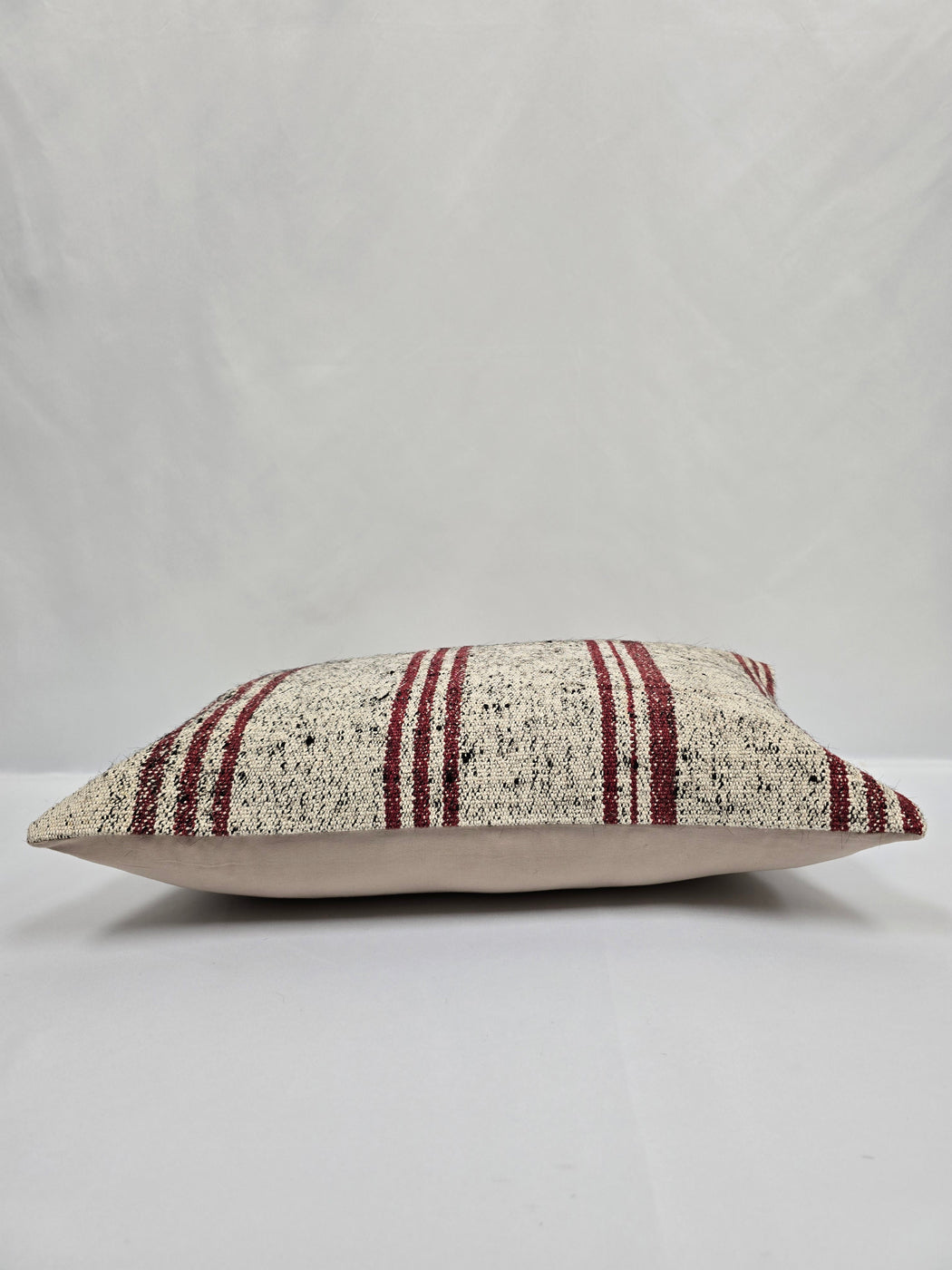 Turkish Hemp Pillow Cushion Natural Cream Black Pillow Cushion Cover 16" x 24" #9124