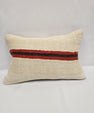Turkish Hemp Pillow Cushion Natural Cream Red Brown Pillow Cushion Cover 16" x 24" #9123