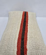 Turkish Hemp Pillow Cushion Natural Cream Red Brown Pillow Cushion Cover 16" x 24" #9123