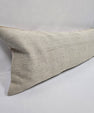 Turkish Lumbar Rug Pillow Cream Cushion Cover Hemp Pillow 14" x 40" #9442