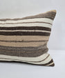 Turkish Hemp Pillow Cushion Natural Cream Taupe Brown Pillow Cushion Cover 16" x 24" #9122