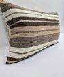 Turkish Hemp Pillow Cushion Natural Cream Taupe Brown Pillow Cushion Cover 16" x 24" #9122