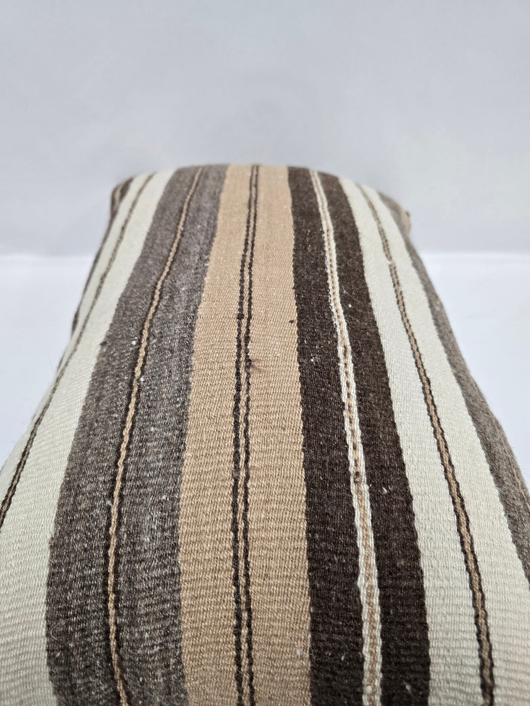 Turkish Hemp Pillow Cushion Natural Cream Taupe Brown Pillow Cushion Cover 16" x 24" #9122