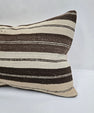 Turkish Hemp Pillow Cushion Natural Cream Brown Pillow Cushion Cover 16" x 24" #9121