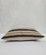 Turkish Hemp Pillow Cushion Natural Cream Brown Pillow Cushion Cover 16" x 24" #9121