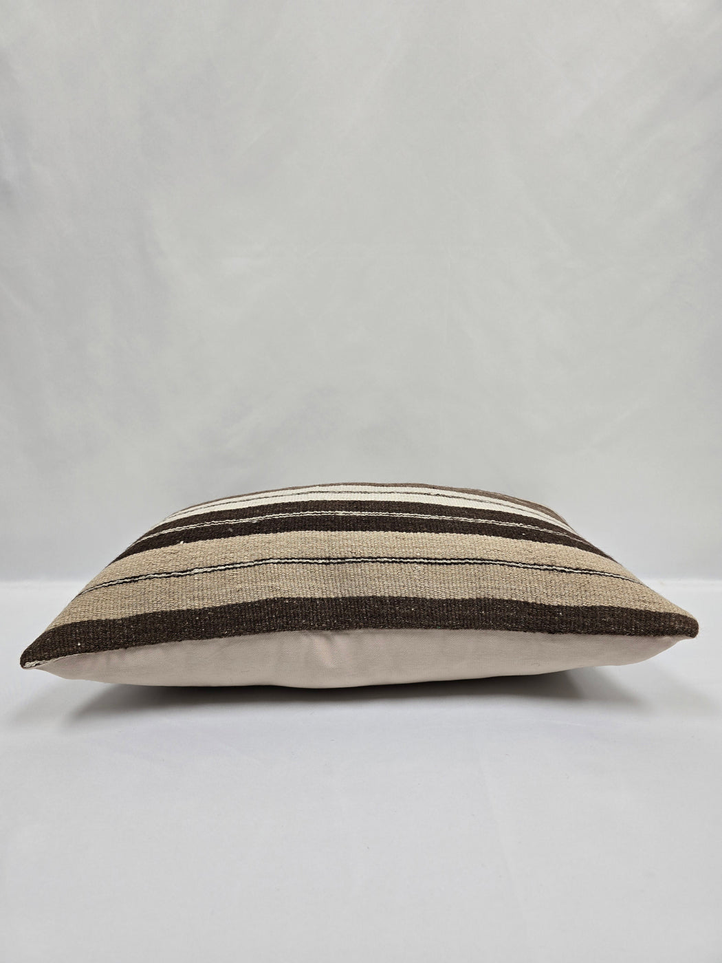 Turkish Hemp Pillow Cushion Natural Cream Brown Pillow Cushion Cover 16" x 24" #9121