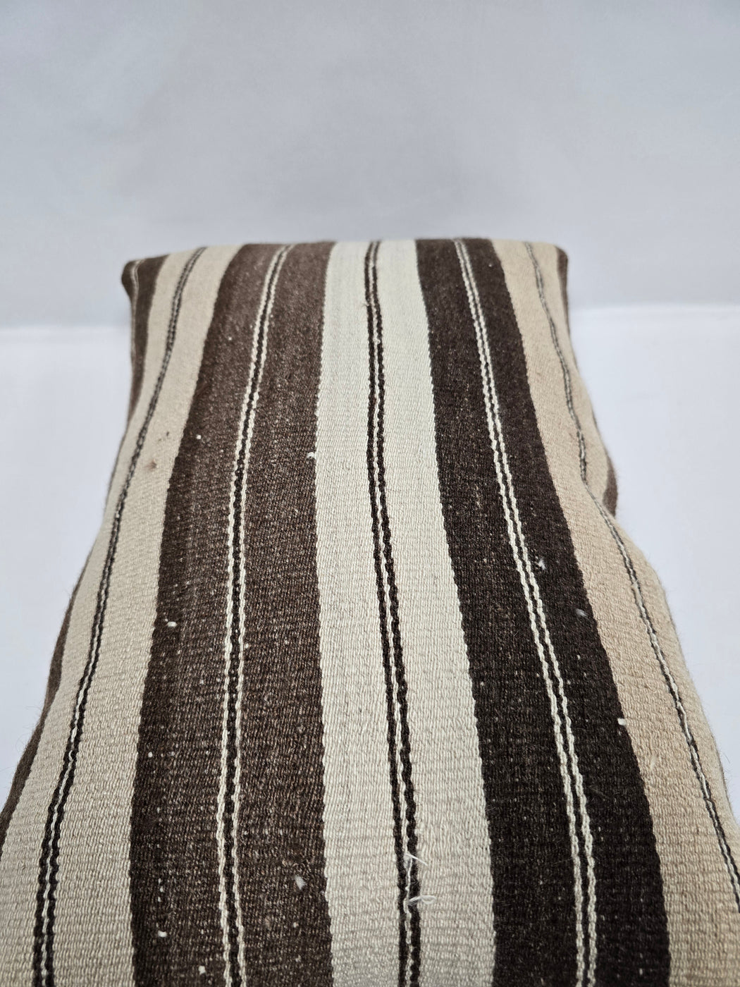 Turkish Hemp Pillow Cushion Natural Cream Brown Pillow Cushion Cover 16" x 24" #9121