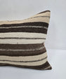 Turkish Hemp Pillow Cushion Natural Cream Brown Pillow Cushion Cover 16" x 24" #9120
