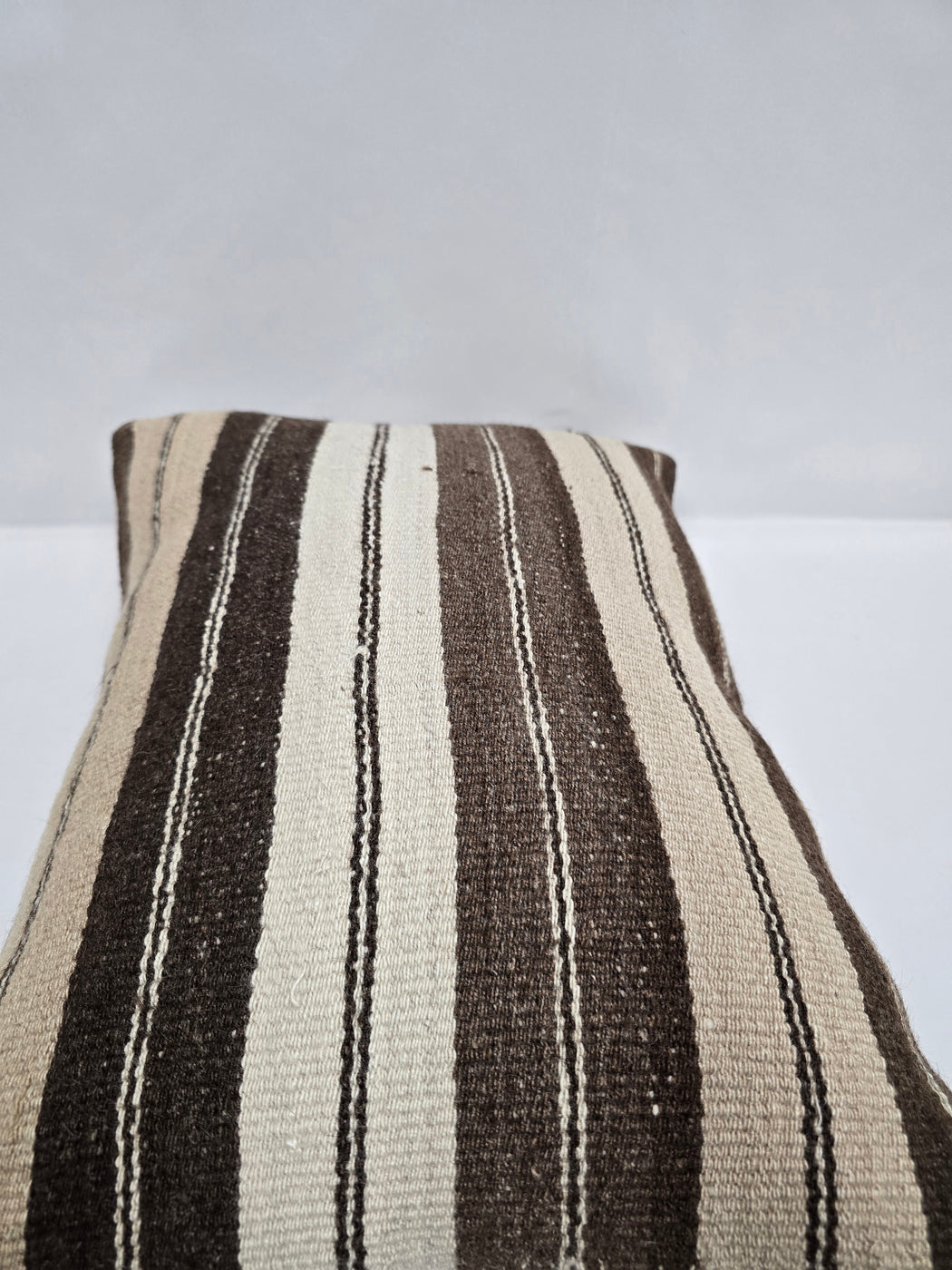Turkish Hemp Pillow Cushion Natural Cream Brown Pillow Cushion Cover 16" x 24" #9120