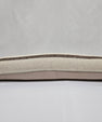 Turkish Lumbar Rug Pillow Cream Brown Cushion Cover Hemp Pillow 14" x 40" #9439