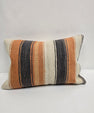 Turkish Hemp Pillow Cushion Natural Cream Orange Pillow Cushion Cover 16" x 24" #9130