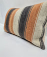 Turkish Hemp Pillow Cushion Natural Cream Orange Pillow Cushion Cover 16" x 24" #9130