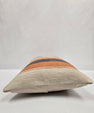 Turkish Hemp Pillow Cushion Natural Cream Orange Pillow Cushion Cover 16" x 24" #9130