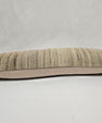 Turkish Lumbar Rug Pillow Cream Brown Cushion Cover Hemp Pillow 14" x 40" #9513