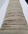 Turkish Lumbar Rug Pillow Cream Brown Cushion Cover Hemp Pillow 14" x 40" #9513
