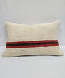 Turkish Hemp Pillow Cushion Natural Cream Black Red Pillow Cushion Cover 16" x 24" #9115