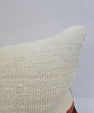 Turkish Hemp Pillow Cushion Natural Cream Black Red Pillow Cushion Cover 16" x 24" #9115