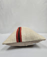 Turkish Hemp Pillow Cushion Natural Cream Black Red Pillow Cushion Cover 16" x 24" #9115