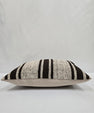 Turkish Hemp Pillow Cushion Natural Cream Black Pillow Cushion Cover 16" x 24" #9114