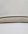 Turkish Lumbar Rug Pillow Cream Brown Cushion Cover Hemp Pillow 14" x 40" #9507