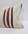 Turkish Hemp Pillow Cushion Natural Cream Black Pillow Cushion Cover 16" x 24" #9112