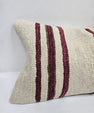 Turkish Hemp Pillow Cushion Natural Cream Black Pillow Cushion Cover 16" x 24" #9112