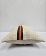 Turkish Hemp Pillow Cushion Natural Cream Black Orange Pillow Cushion Cover 16" x 24" #9113