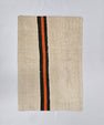 Turkish Hemp Pillow Cushion Natural Cream Black Orange Pillow Cushion Cover 16" x 24" #9113
