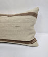 Turkish Hemp Pillow Cushion Natural Cream Brown Pillow Cushion Cover 16" x 24" #9110