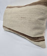 Turkish Hemp Pillow Cushion Natural Cream Brown Pillow Cushion Cover 16" x 24" #9110