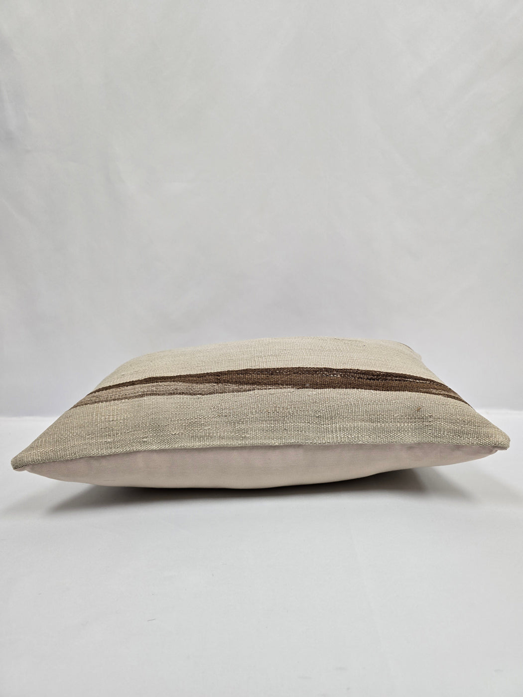 Turkish Hemp Pillow Cushion Natural Cream Brown Pillow Cushion Cover 16" x 24" #9110