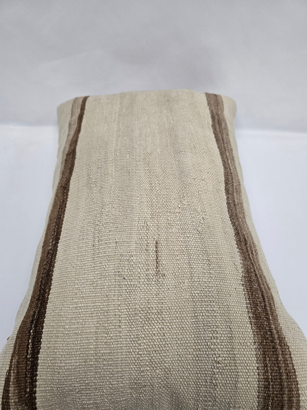 Turkish Hemp Pillow Cushion Natural Cream Brown Pillow Cushion Cover 16" x 24" #9110