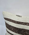 Turkish Hemp Pillow Cushion Natural Cream Brown Blue Pillow Cushion Cover 16" x 24" #9109