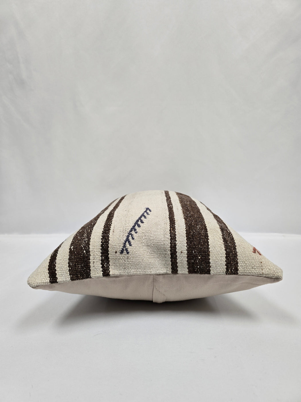 Turkish Hemp Pillow Cushion Natural Cream Brown Blue Pillow Cushion Cover 16" x 24" #9109