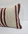 Turkish Hemp Pillow Cushion Natural Cream Black Pillow Cushion Cover 16" x 24" #9104
