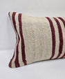 Turkish Hemp Pillow Cushion Natural Cream Black Pillow Cushion Cover 16" x 24" #9104