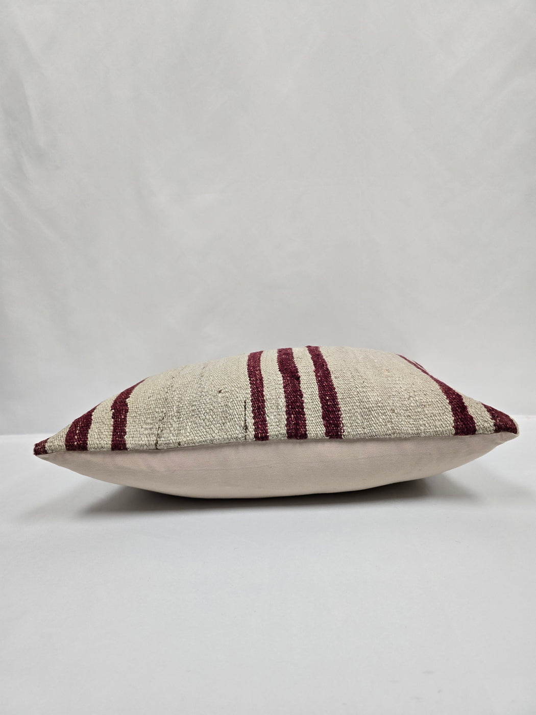 Turkish Hemp Pillow Cushion Natural Cream Black Pillow Cushion Cover 16" x 24" #9104