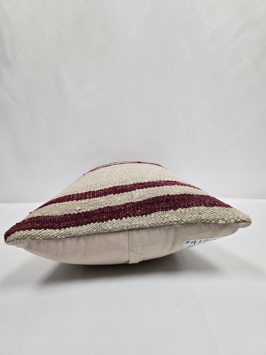 Turkish Hemp Pillow Cushion Natural Cream Black Pillow Cushion Cover 16" x 24" #9104