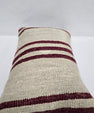Turkish Hemp Pillow Cushion Natural Cream Black Pillow Cushion Cover 16" x 24" #9104
