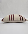 Turkish Hemp Pillow Cushion Natural Cream Black Pillow Cushion Cover 16" x 24" #9103