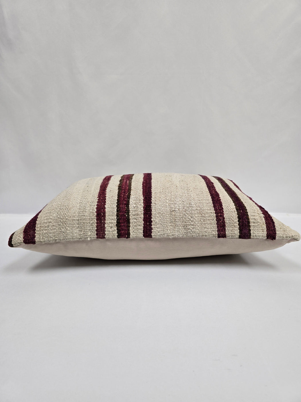 Turkish Hemp Pillow Cushion Natural Cream Black Pillow Cushion Cover 16" x 24" #9103