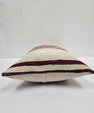 Turkish Hemp Pillow Cushion Natural Cream Black Pillow Cushion Cover 16" x 24" #9103
