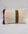 Turkish Hemp Pillow Cushion Natural Cream Black Red Orange Pillow Cushion Cover 16" x 24" #9102