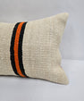 Turkish Hemp Pillow Cushion Natural Cream Black Red Orange Pillow Cushion Cover 16" x 24" #9102