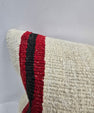 Turkish Hemp Pillow Cushion Natural Cream Black Red Orange Pillow Cushion Cover 16" x 24" #9102