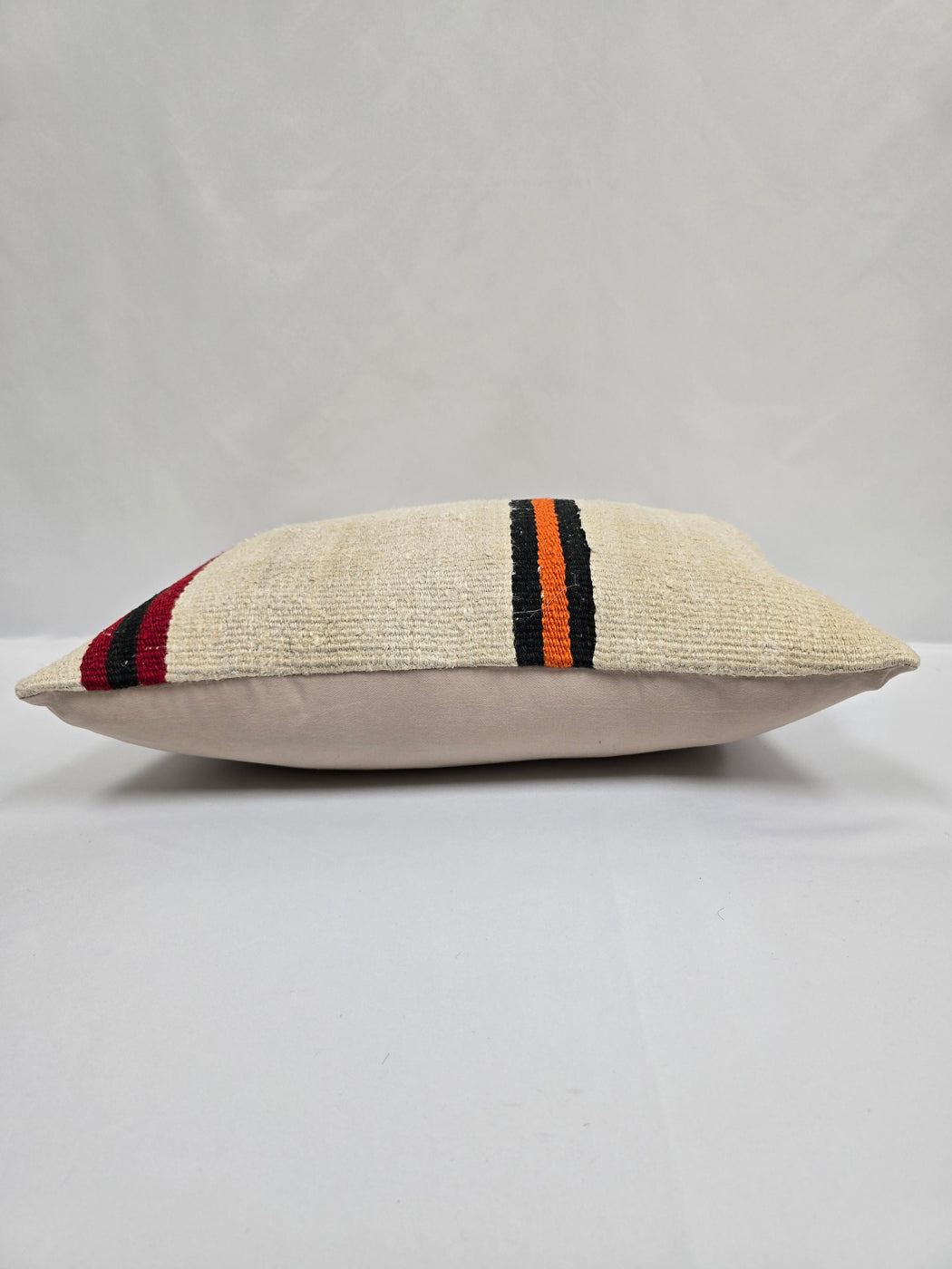 Turkish Hemp Pillow Cushion Natural Cream Black Red Orange Pillow Cushion Cover 16" x 24" #9102