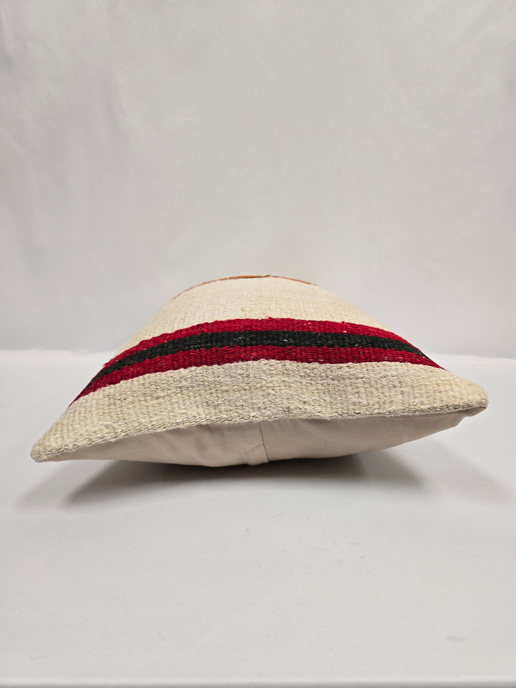 Turkish Hemp Pillow Cushion Natural Cream Black Red Orange Pillow Cushion Cover 16" x 24" #9102