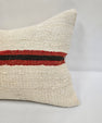 Turkish Hemp Pillow Cushion Natural Cream Black Red Pillow Cushion Cover 16" x 24" #9101