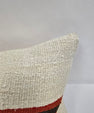 Turkish Hemp Pillow Cushion Natural Cream Black Red Pillow Cushion Cover 16" x 24" #9101